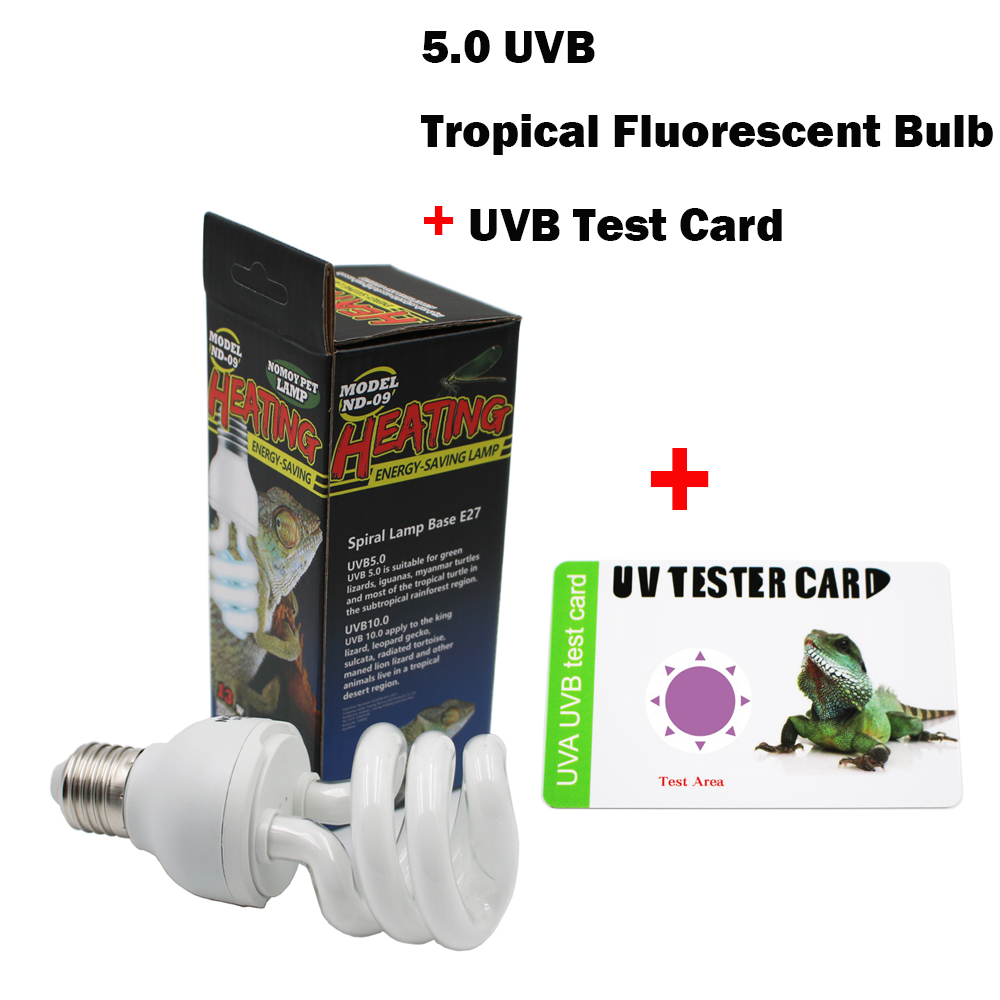 Reptile 5.0 UVB Lamp Bulb Ligh - Calcium Powder Reptile recension och pris