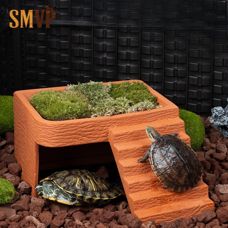 Aquarium Turtle Basking Platfo - Hide Cave Ceramic recension och pris