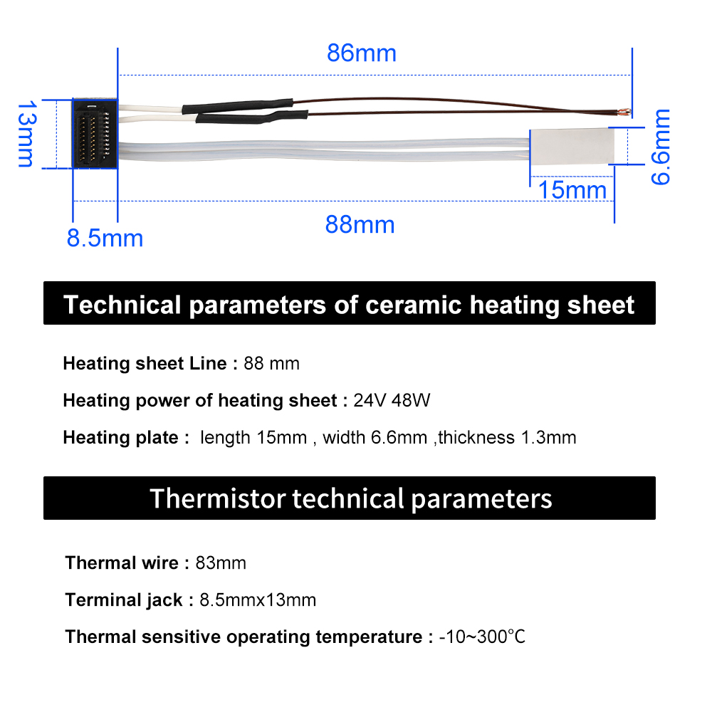 Heating Tube For Bambu Lab A1  - Ceramic Heat Emitter recension och pris