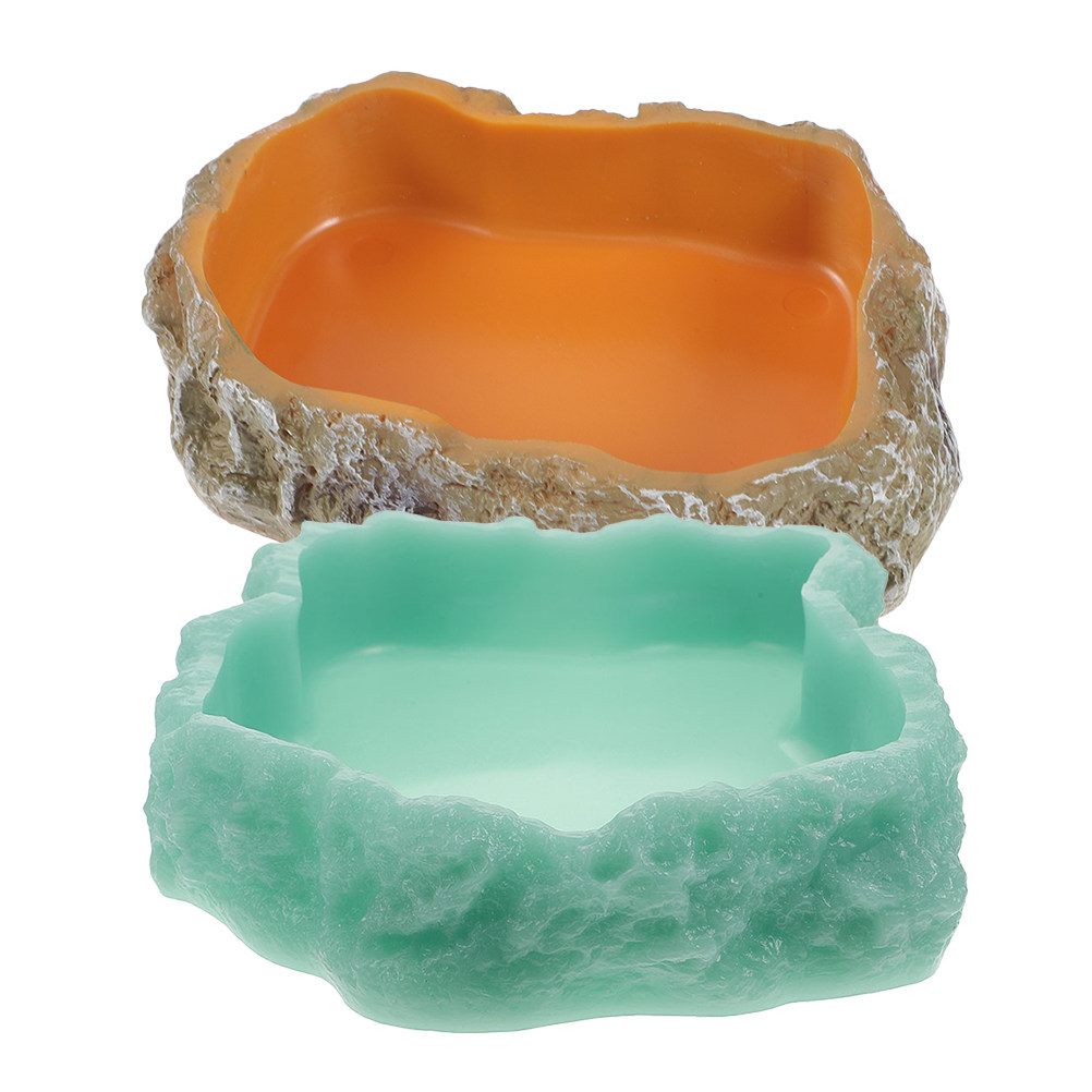 2Pcs Night Glow Reptile Food W - Water Dish Reptile recension och pris