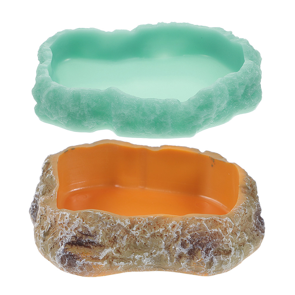 2Pcs Night Glow Reptile Food W - Water Dish Reptile recension och pris