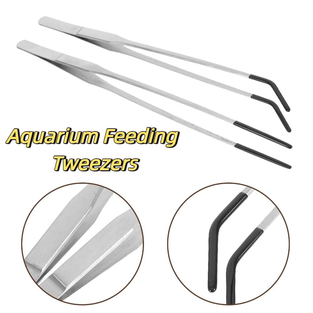2Pcs Stainless Steel Aquarium  - Feeding Tong Stainless recension och pris