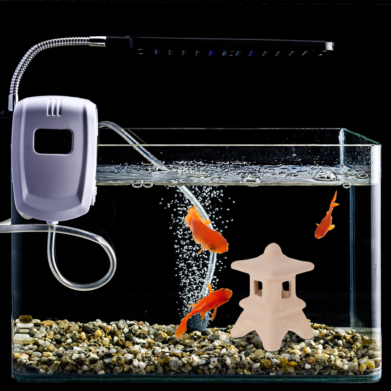 2Pcs Ceramic Fish Tank Decor F - Hide Cave Ceramic recension och pris