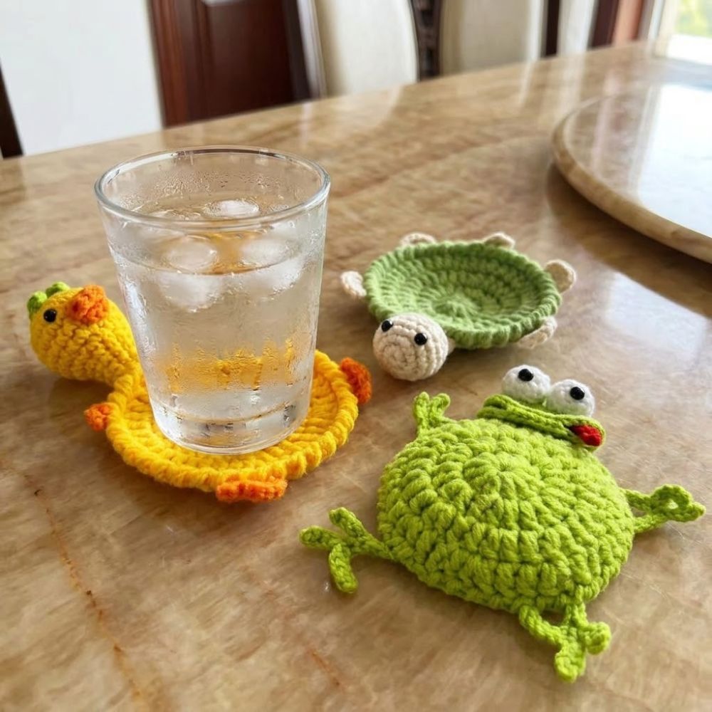 Funny Crochet Turtle Coaster H - Water Dish Reptile recension och pris
